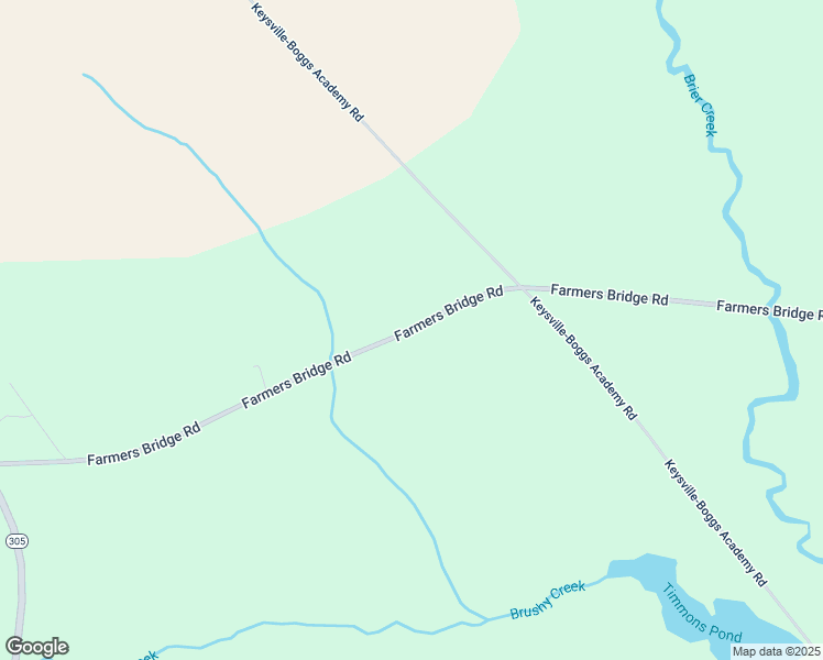 map of restaurants, bars, coffee shops, grocery stores, and more near Farmers Bridge Road in Keysville