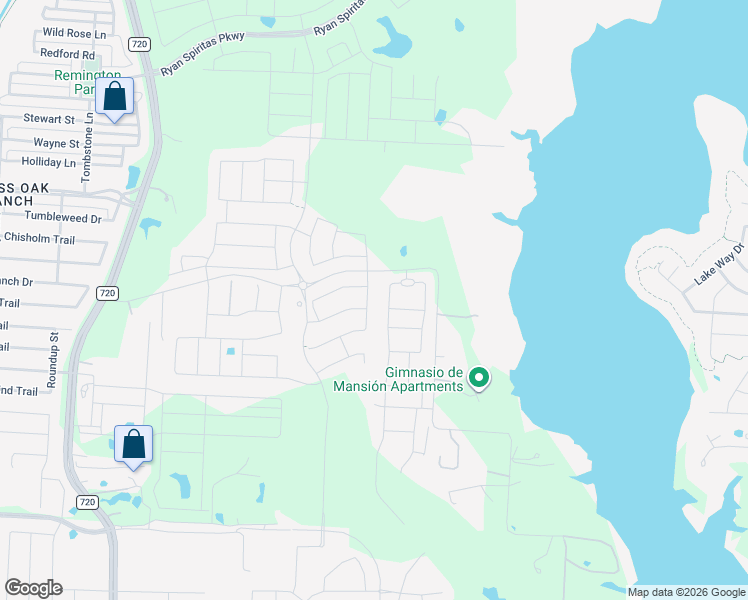 map of restaurants, bars, coffee shops, grocery stores, and more near 9617 Blue Stem Lane in Little Elm
