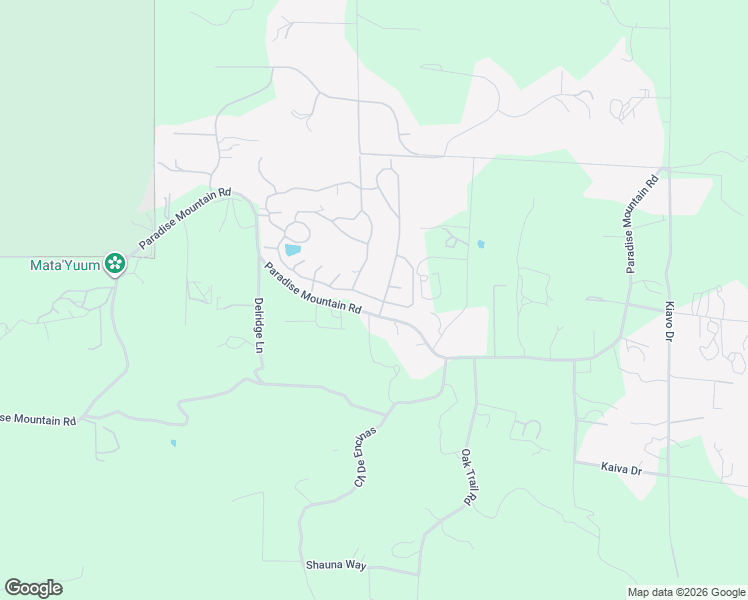 map of restaurants, bars, coffee shops, grocery stores, and more near 18750 Paradise Mountain Road in Valley Center