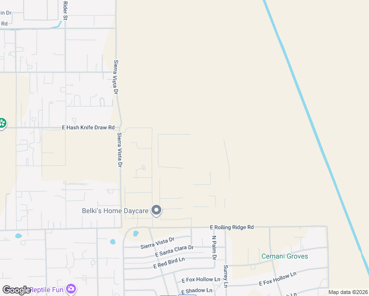map of restaurants, bars, coffee shops, grocery stores, and more near 5613 East Button Lane in Queen Creek