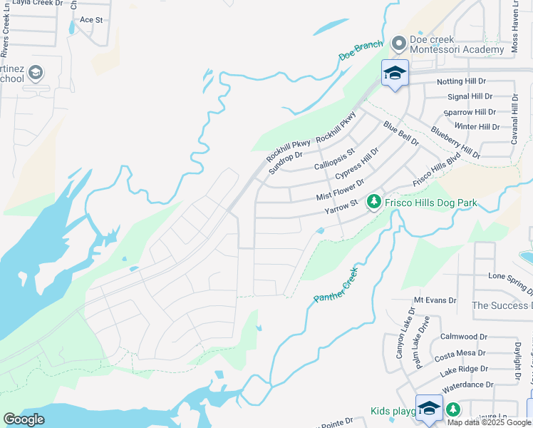 map of restaurants, bars, coffee shops, grocery stores, and more near 1216 Yarrow Street in Little Elm