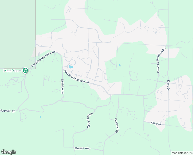 map of restaurants, bars, coffee shops, grocery stores, and more near 18750 Paradise Mountain Road in Valley Center