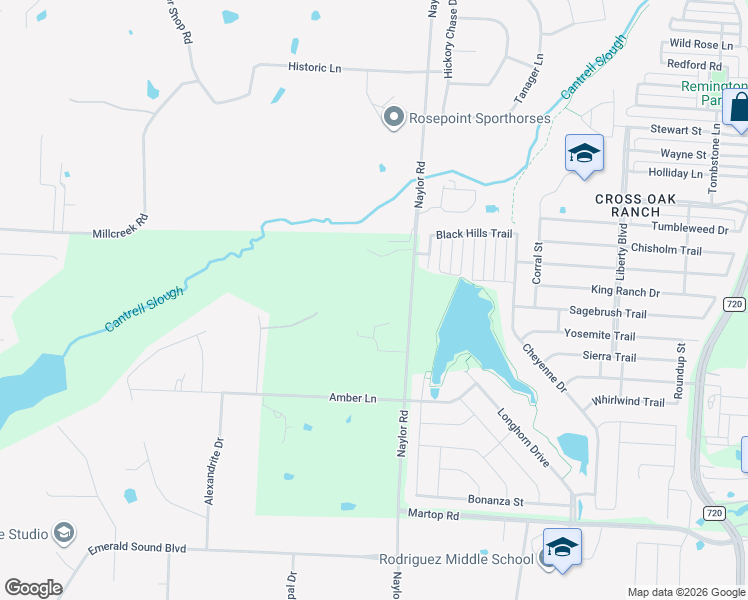 map of restaurants, bars, coffee shops, grocery stores, and more near 950 Naylor Road in Cross Roads