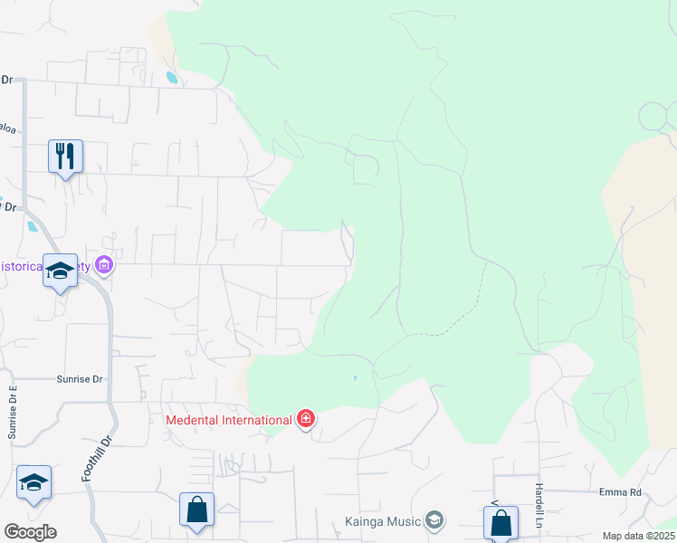 map of restaurants, bars, coffee shops, grocery stores, and more near 2535 San Clemente Avenue in Vista