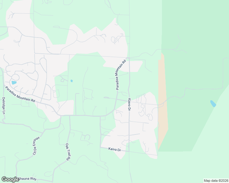 map of restaurants, bars, coffee shops, grocery stores, and more near 19254 Paradise Mountain Road in Valley Center