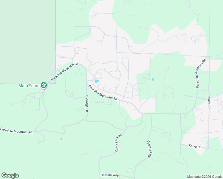 map of restaurants, bars, coffee shops, grocery stores, and more near 18218-18676 Paradise Mountain Road in Valley Center