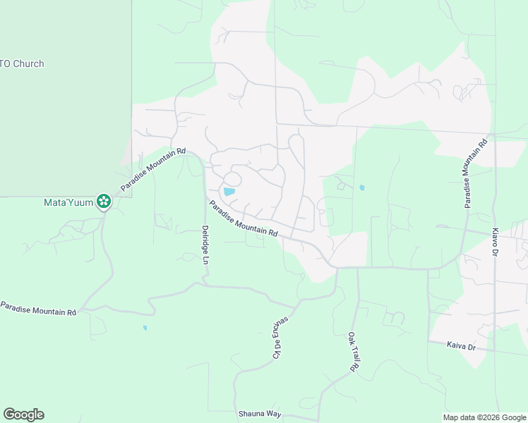 map of restaurants, bars, coffee shops, grocery stores, and more near 18218 Paradise Mountain Road in Valley Center