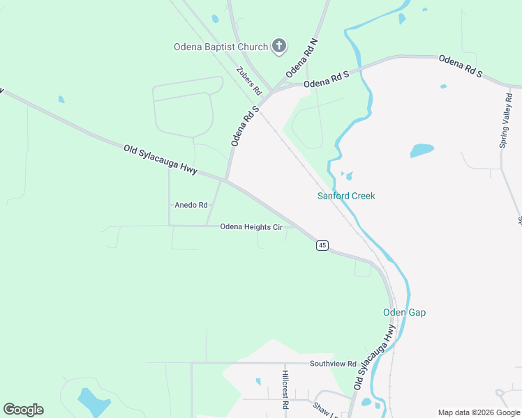 map of restaurants, bars, coffee shops, grocery stores, and more near 1905 Old Sylacauga Highway in Sylacauga