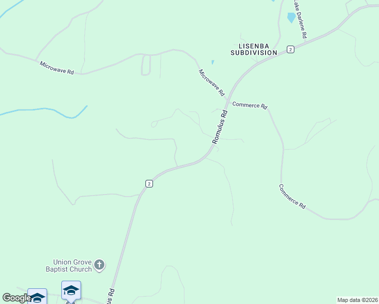 map of restaurants, bars, coffee shops, grocery stores, and more near 15627 Romulus Road in Buhl