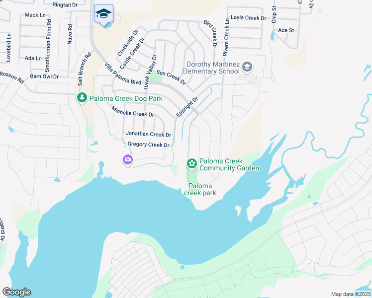 map of restaurants, bars, coffee shops, grocery stores, and more near 1904 Abby Creek Drive in Little Elm