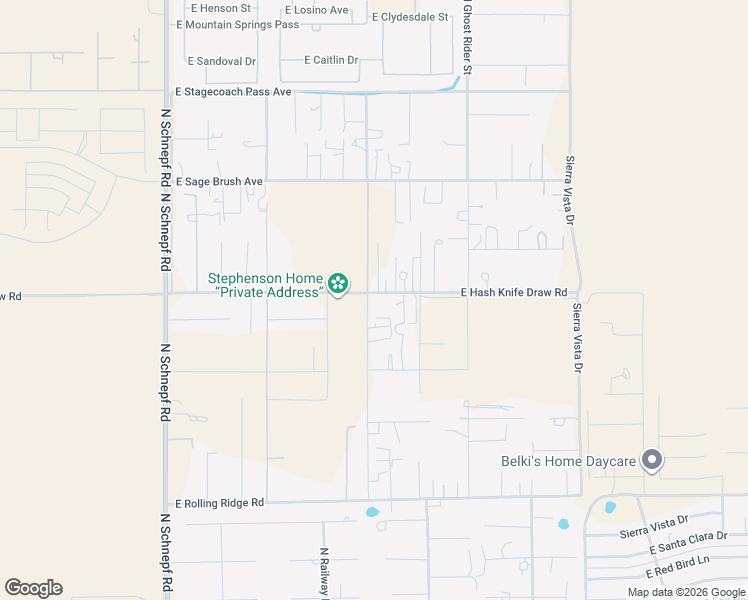 map of restaurants, bars, coffee shops, grocery stores, and more near 4343 East Hash Knife Draw Road in Queen Creek