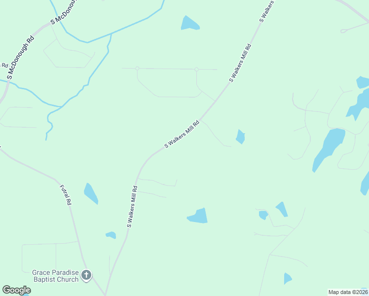 map of restaurants, bars, coffee shops, grocery stores, and more near 1100 South Walkers Mill Road in Griffin