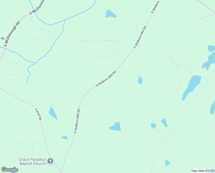 map of restaurants, bars, coffee shops, grocery stores, and more near 1100 South Walkers Mill Road in Griffin
