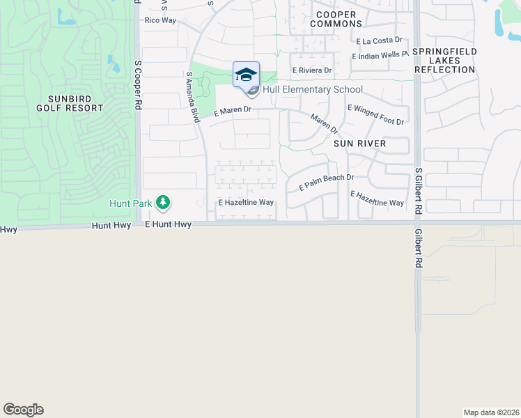 map of restaurants, bars, coffee shops, grocery stores, and more near 2419 East Hazeltine Way in Chandler