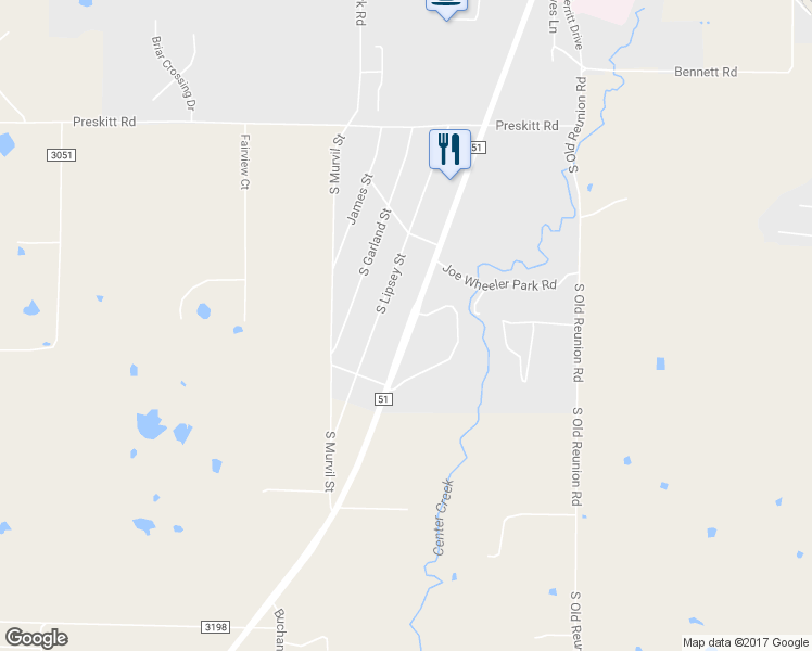 map of restaurants, bars, coffee shops, grocery stores, and more near 3102 Farm to Market 51 in Decatur