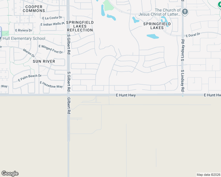 map of restaurants, bars, coffee shops, grocery stores, and more near 6963 South Santa Rita Way in Chandler