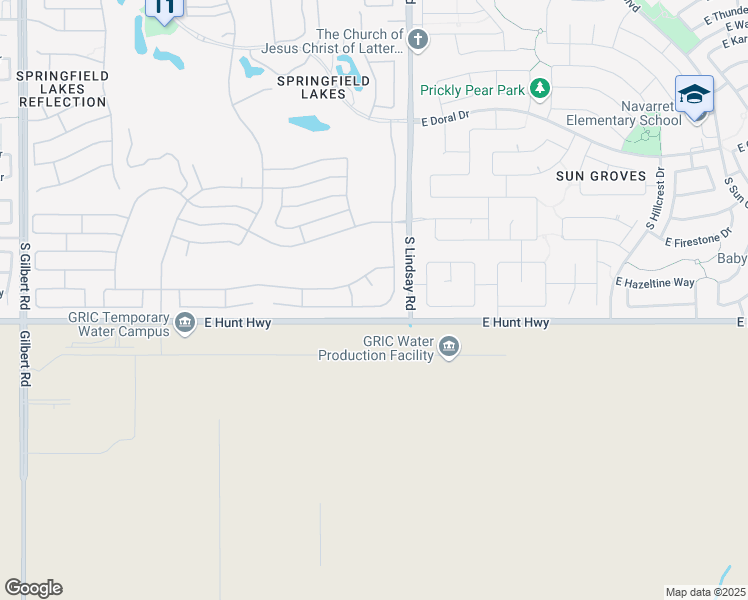 map of restaurants, bars, coffee shops, grocery stores, and more near 3920 East Gleneagle Place in Chandler