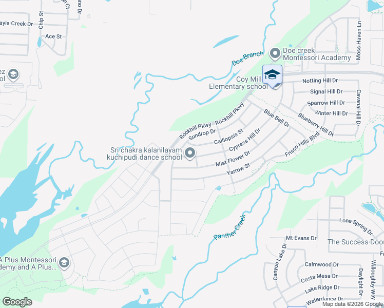 map of restaurants, bars, coffee shops, grocery stores, and more near 1017 Cypress Hill Drive in Little Elm