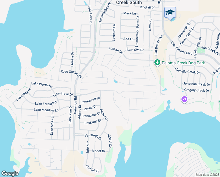 map of restaurants, bars, coffee shops, grocery stores, and more near 1413 Macaw Court in Little Elm