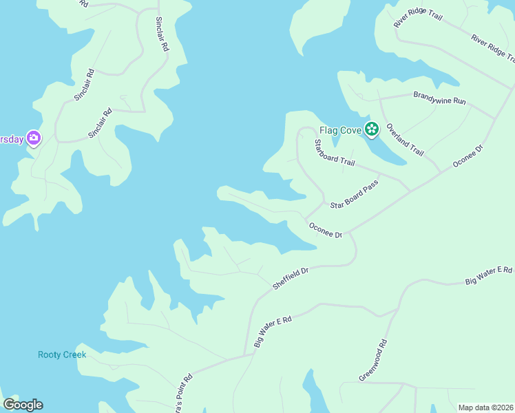 map of restaurants, bars, coffee shops, grocery stores, and more near 2285 Oconee Drive in Sparta
