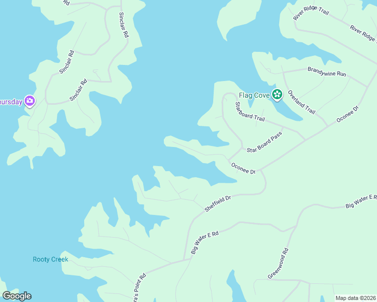 map of restaurants, bars, coffee shops, grocery stores, and more near 2285 Oconee Drive in Sparta