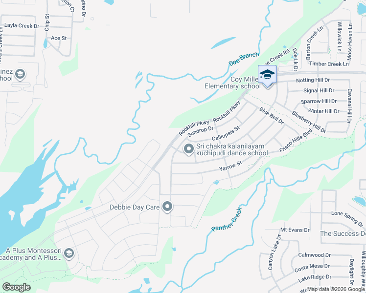 map of restaurants, bars, coffee shops, grocery stores, and more near 1125 Cypress Hill Drive in Little Elm