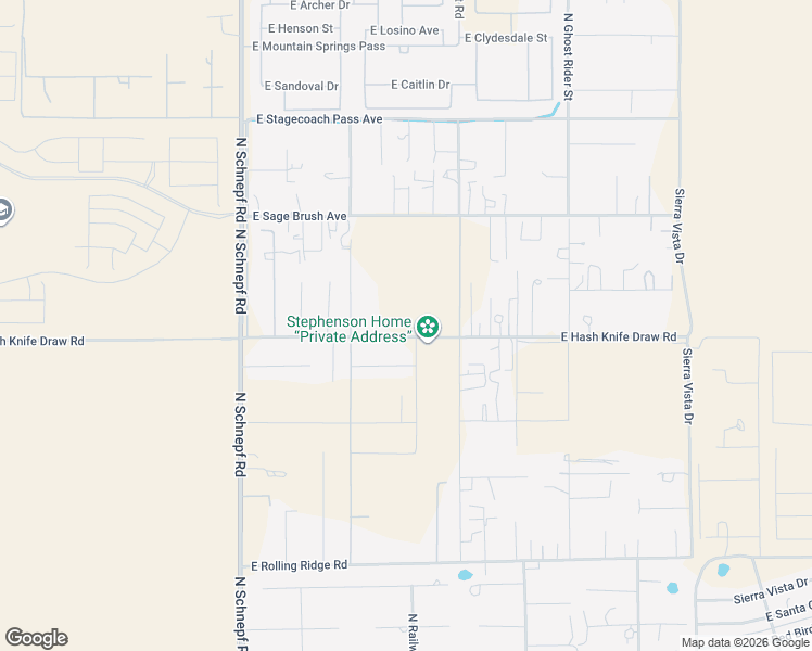 map of restaurants, bars, coffee shops, grocery stores, and more near 4072 East Hash Knife Draw Road in San Tan Valley