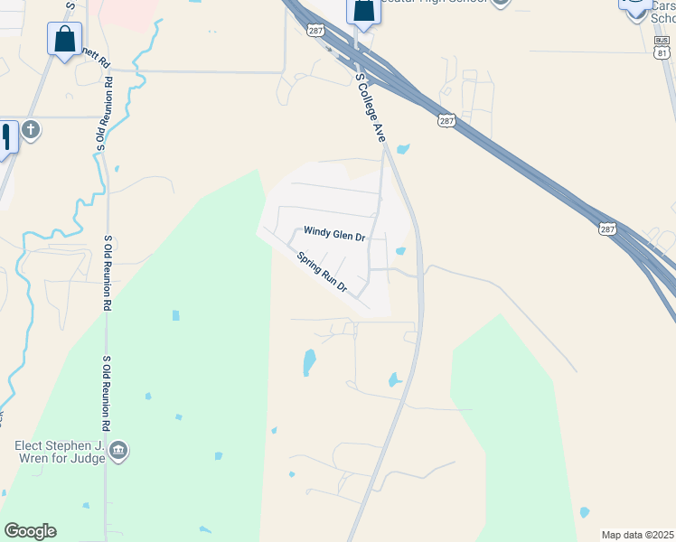 map of restaurants, bars, coffee shops, grocery stores, and more near 3004 Treasure View Drive in Decatur