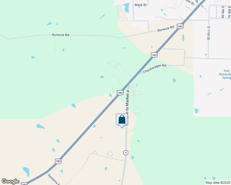 map of restaurants, bars, coffee shops, grocery stores, and more near 1000 U.S. 380 in Jacksboro
