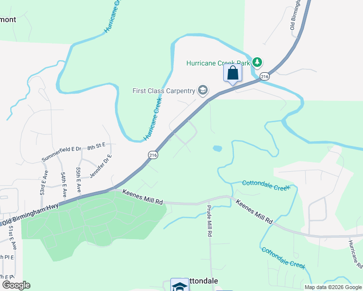 map of restaurants, bars, coffee shops, grocery stores, and more near 701-799 63rd Avenue East in Tuscaloosa