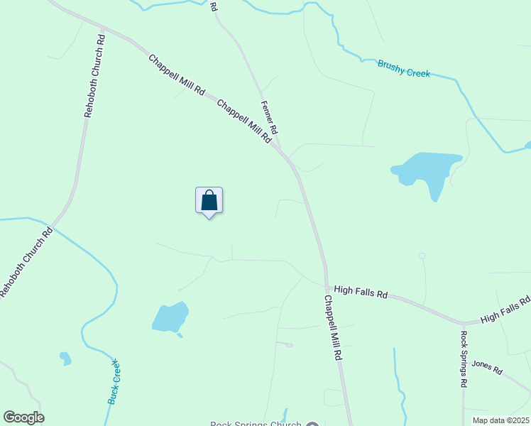 map of restaurants, bars, coffee shops, grocery stores, and more near 1261 Chappell Mill Road in Jackson