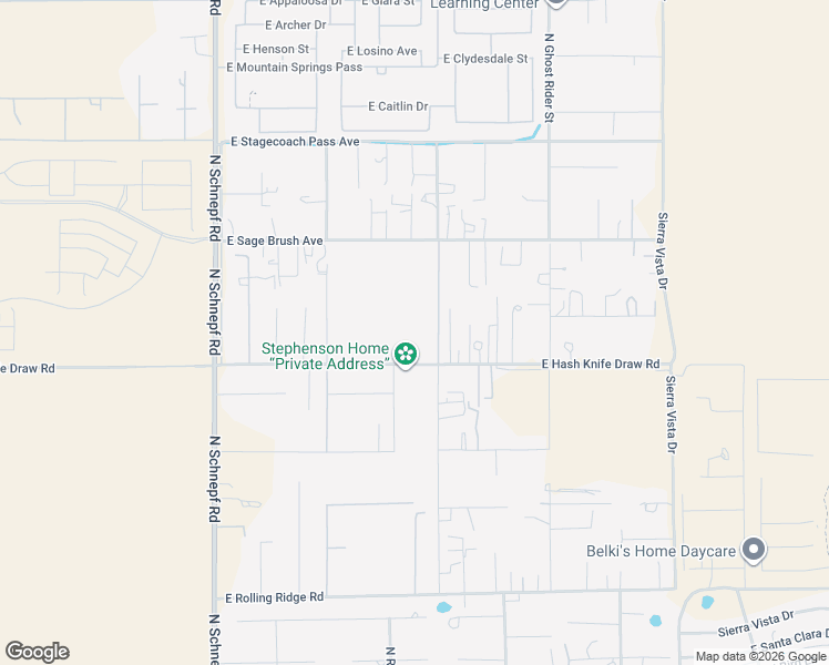 map of restaurants, bars, coffee shops, grocery stores, and more near 36145 North Hanging Tree Street in San Tan Valley