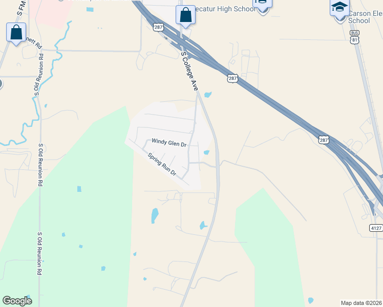 map of restaurants, bars, coffee shops, grocery stores, and more near 3001 South College Avenue in Decatur