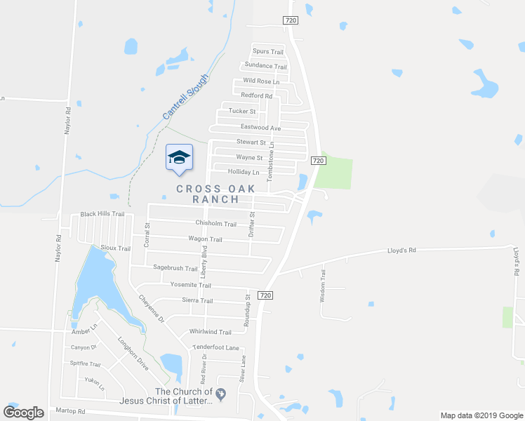 map of restaurants, bars, coffee shops, grocery stores, and more near 9009 Tumbleweed Drive in Aubrey