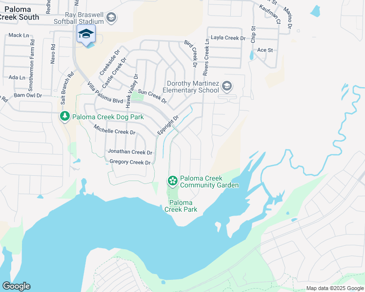 map of restaurants, bars, coffee shops, grocery stores, and more near 1605 Gayla Creek Drive in Little Elm