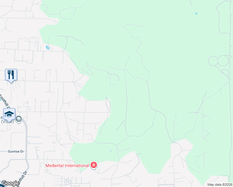 map of restaurants, bars, coffee shops, grocery stores, and more near 2909 Deeb Court in Vista