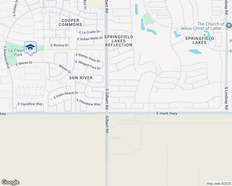 map of restaurants, bars, coffee shops, grocery stores, and more near 3065 East Firestone Drive in Chandler