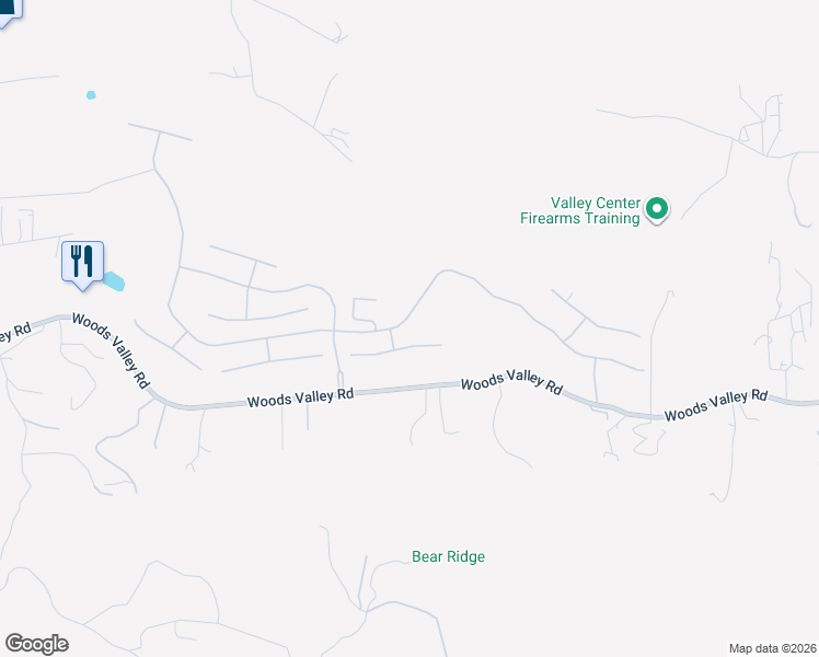 map of restaurants, bars, coffee shops, grocery stores, and more near 14558 Cypress Point Tr in Valley Center