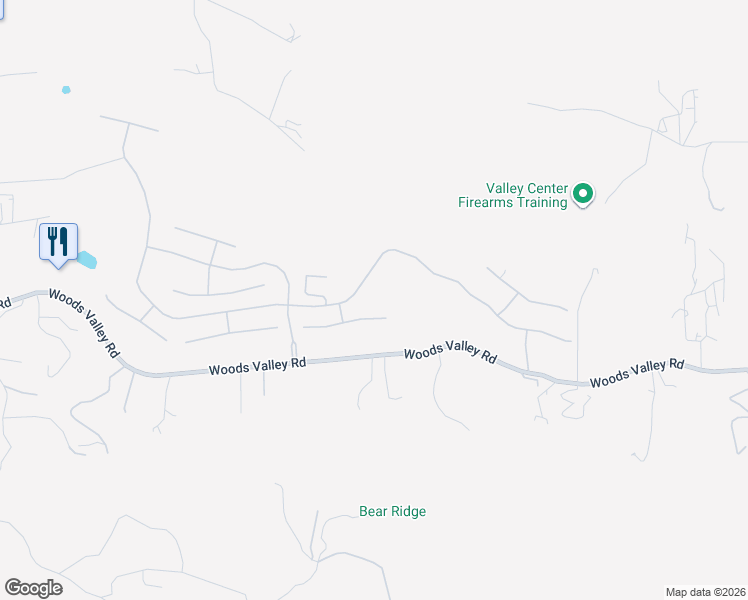 map of restaurants, bars, coffee shops, grocery stores, and more near 14558 Cypress Point Tr in Valley Center