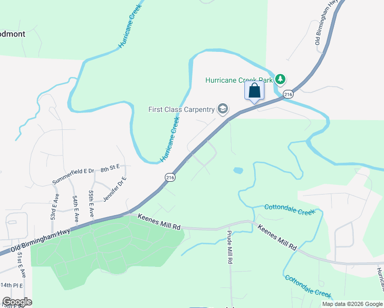 map of restaurants, bars, coffee shops, grocery stores, and more near 701 63rd East Avenue in Tuscaloosa
