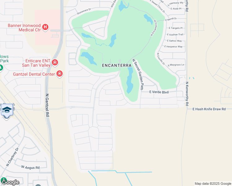 map of restaurants, bars, coffee shops, grocery stores, and more near 824 East Verde Boulevard in San Tan Valley