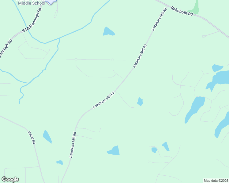 map of restaurants, bars, coffee shops, grocery stores, and more near 1100 South Walkers Mill Road in Griffin