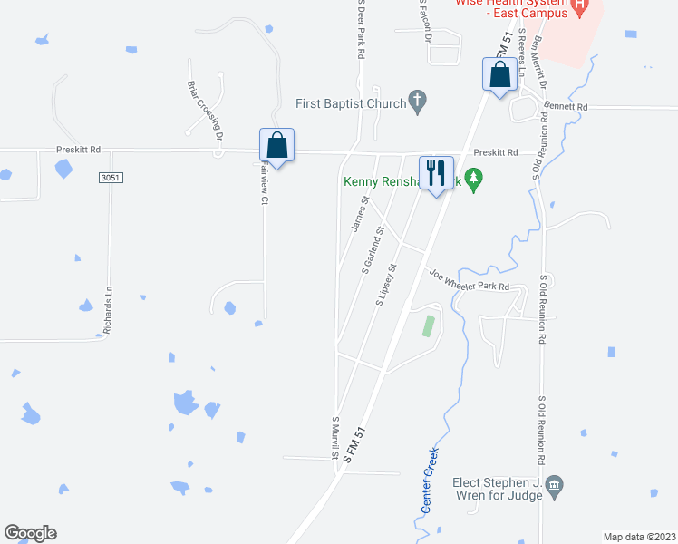 map of restaurants, bars, coffee shops, grocery stores, and more near 3101 South Murvil Street in Decatur