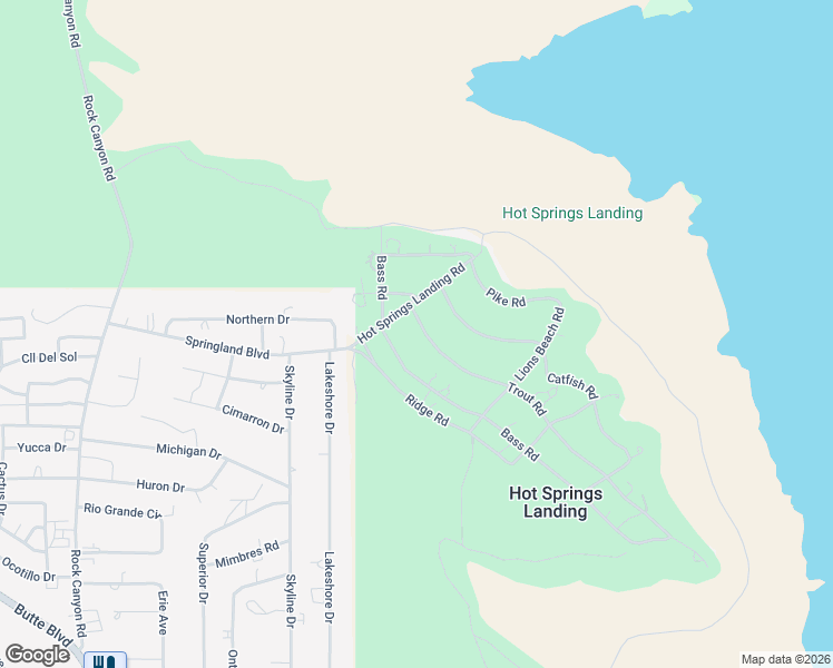 map of restaurants, bars, coffee shops, grocery stores, and more near 517-521 Trout Road in Elephant Butte