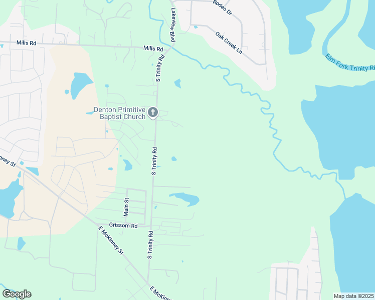 map of restaurants, bars, coffee shops, grocery stores, and more near 803 South Trinity Road in Denton
