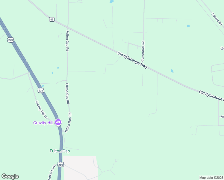 map of restaurants, bars, coffee shops, grocery stores, and more near 215 Memory Lane in Sylacauga