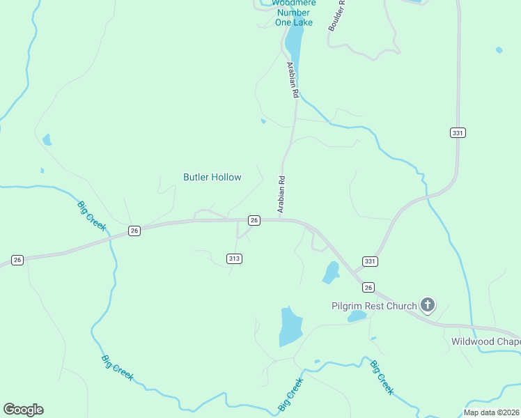 map of restaurants, bars, coffee shops, grocery stores, and more near 8085 County Road 26 in Columbiana