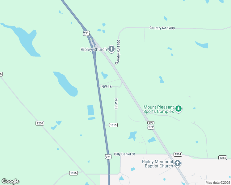 map of restaurants, bars, coffee shops, grocery stores, and more near 150 North West 32 in Mount Pleasant