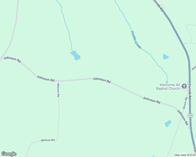map of restaurants, bars, coffee shops, grocery stores, and more near Johnson Road in Hogansville