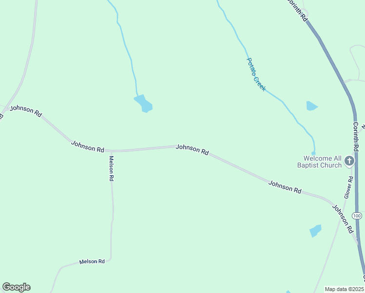 map of restaurants, bars, coffee shops, grocery stores, and more near Johnson Road in Hogansville